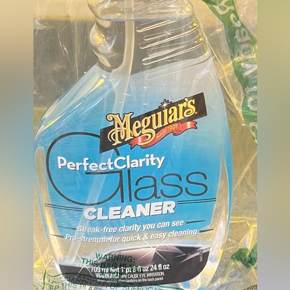 NEW Meguiar's perfect clarity glass cleaner pro strength streak free 24 fl oz - Picture 2 of 3